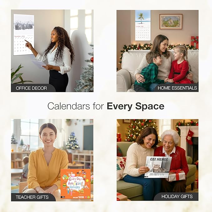 RED EMBER Jack Russell Terriers 2026 Wall Calendar 12 Month | 12" x 24" Open | Thick & Sturdy Paper | Holiday Gift | Cute Puppy Dog Calendar 2026