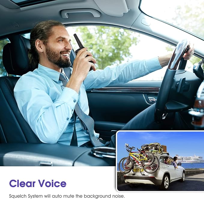 M880 Walkie Talkies for Adults Toys for Kids (Violet 2 Pack) Topsung