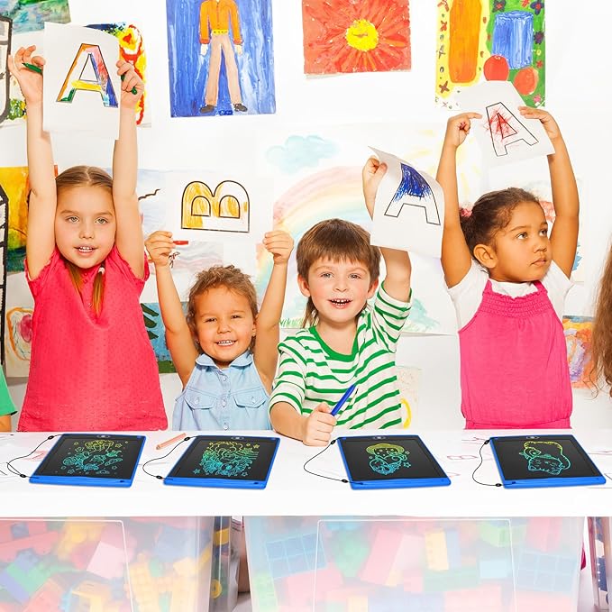 Zhehao 20 Pack LCD Writing Board for Kids, 8.5 Inches Doodle Reusable Screen Drawing Pad Erasable Painting Pads Educational Toy for 3-8 Years(Blue) Zhehao