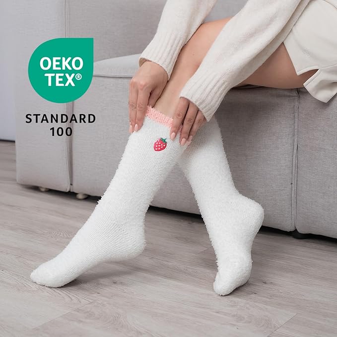CoolMate GLOBAL Fuzzy Socks for Women Christmas Gift Box, Cozy, Soft, Stocking Stuffers, Comfy Cloud-Like Socks for Spa,Home CoolmateGlobal