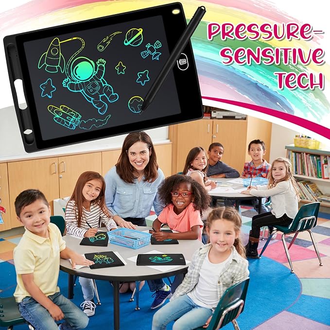 Zhehao 20 Pack LCD Writing Board for Kids, 8.5 Inches Doodle Reusable Screen Drawing Pad Erasable Painting Pads Educational Toy for 3-8 Years(Black) Zhehao