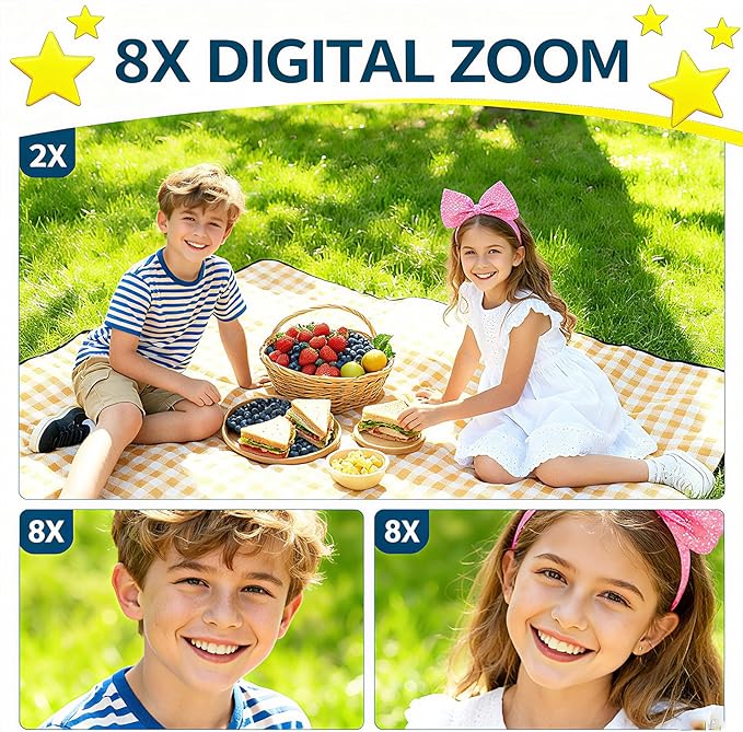 Kids Camera Toys Gifts Christmas Birthday Festival for Boys Age 3 4 5 6 7 8 9 10 Year Old Boy Toys HD Digital Video Toddler Camera with 32GB SD Card(Blue) Tyseoome