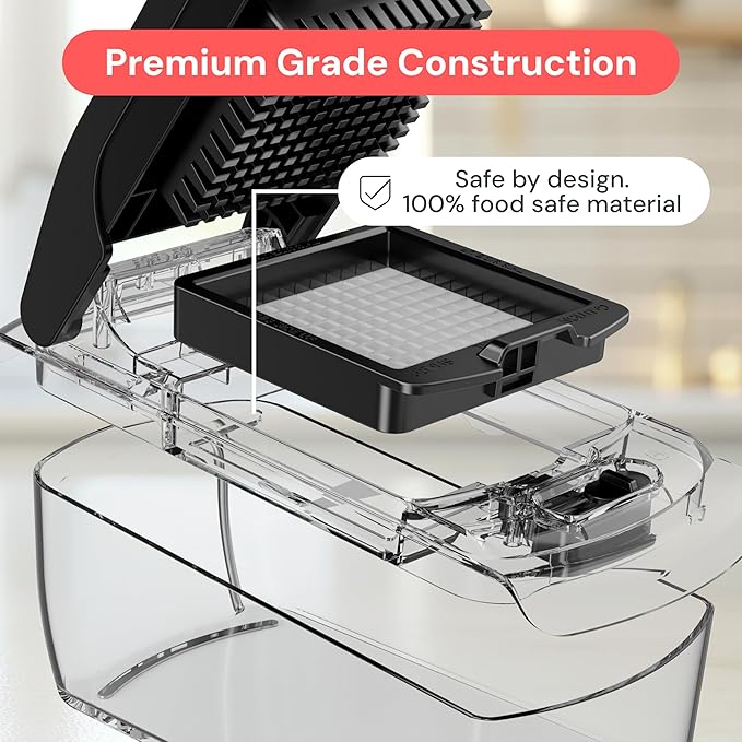 Fullstar The Original Pro Chopper - Vegetable Chopper and Spiralizer, Food Chopper with Container, Fruit Slicer, Kitchen Gadgets & Gifts, Home Essentials (2 in 1, White) fullstar