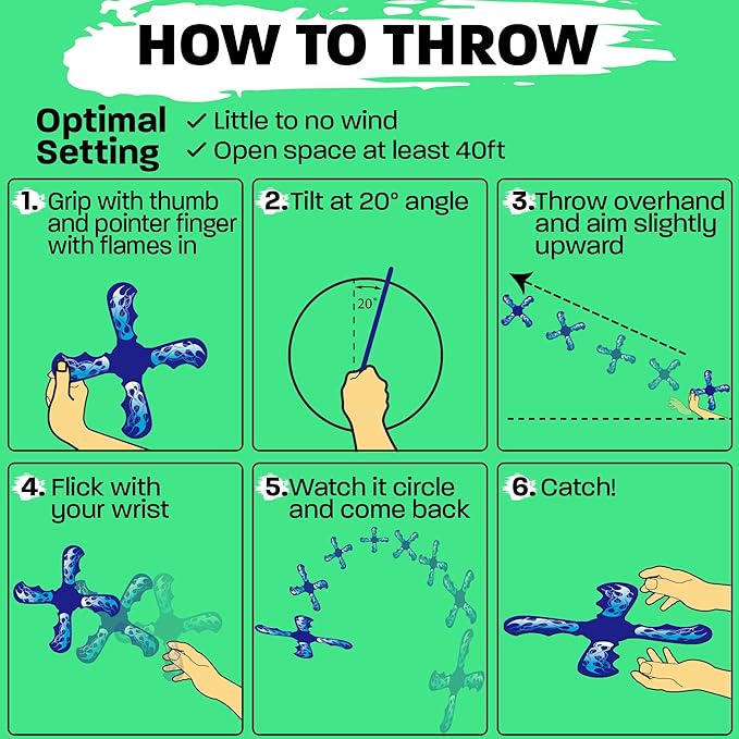 Kids Beach Toys Boomerang - Ultimate Beach Boomerangs for Beaches - Fun Easter Basket Stuffers for Boys & Girls - Playdates Sand Toys Soft Colorful Designs & Tons Of Fun Toy Easter Gifts For Kids RefreshSports