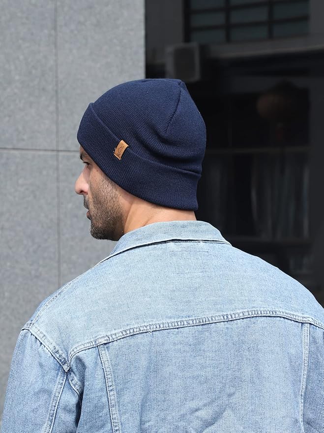 Rajputana 1 & 2 Packs Unisex Knit Winter Beanie Hats Cap Set for Men and Women RAJPUTANA