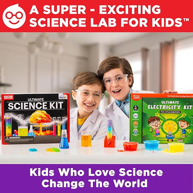 Doctor Jupiter Ultimate Science Gift Set of Science Kit, Electricity Kit for Kids Age 8-12 | Birthday Gifts for Boys & Girls of 8,9,10,11,12,13,14 Year Olds | STEM Learning & Education Toys DoctorJupiter