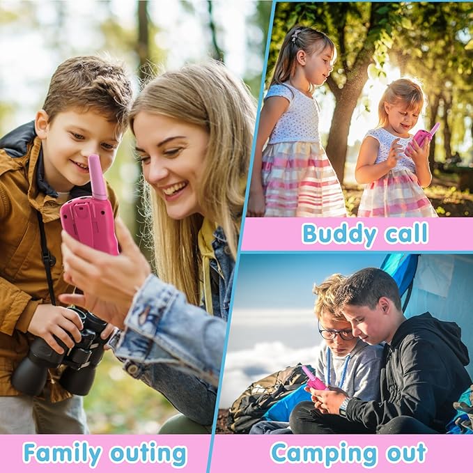 Selieve Toys for 3-12 Year Old Girls Boys, Walkie Talkies for Kids 22 Channels 2 Way Radio Toy with Backlit LCD Flashlight, 3 Miles Range for Outside, Camping, Hiking Selieve