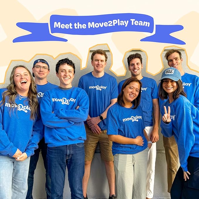 Move2Play, USA Karaoke Machine for Kids | Includes 20+ American Songs | 2 Microphones | Connect with Bluetooth for 3, 4, 5, 6, 7+ Year Olds | Toy for Girls & Boys | Super Bowl Move2Play