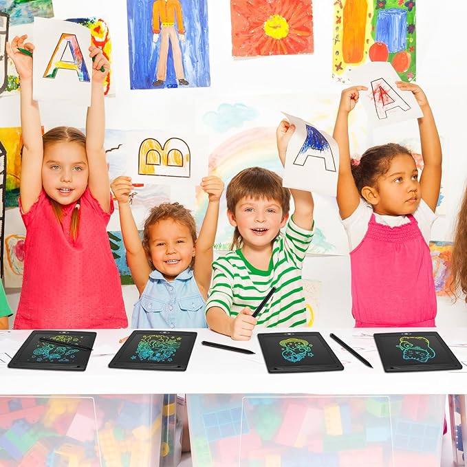 Zhehao 20 Pack LCD Writing Board for Kids, 8.5 Inches Doodle Reusable Screen Drawing Pad Erasable Painting Pads Educational Toy for 3-8 Years(Black) Zhehao