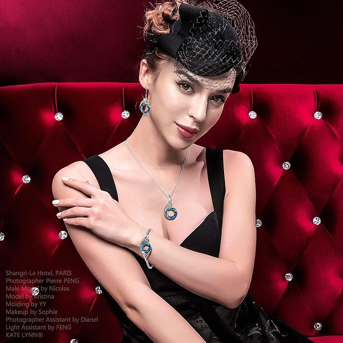 Kate Lynn "Rise From the Ashes Phoenix Necklace Made with Crystals from Austria, 18"+2" Necklace, Packaged with Jewelry Box, Birthday Gift for Women, Symbol of Luck and Renewal KateLynn