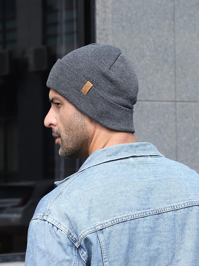 Rajputana 1 & 2 Packs Unisex Knit Winter Beanie Hats Cap Set for Men and Women RAJPUTANA