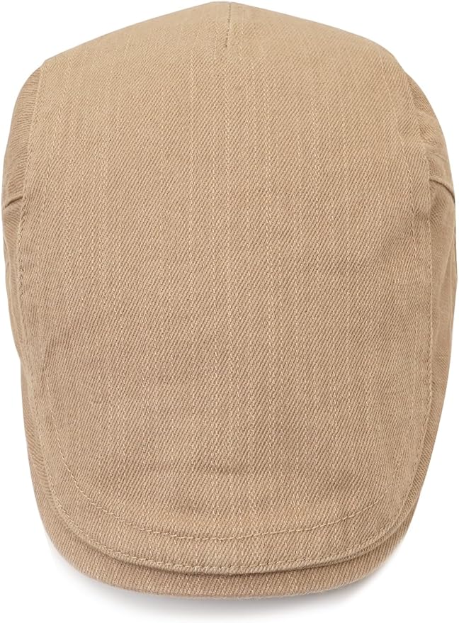 Newsboy Hats for Men Flat Cap Cotton Adjustable Breathable Irish Cabbie Ivy Driving Hunting Hat Xinveen