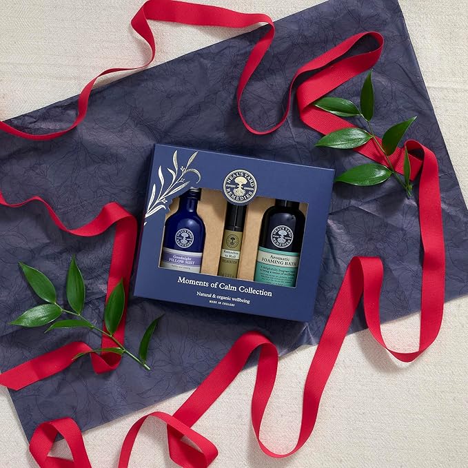 Neal's Yard Remedies Moments of Calm Collection, Gift Set for Relaxation & Self Care, Vegan & Cruelty-Free, Pack of 3 NealsYardRemedies