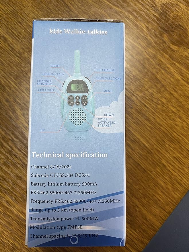 Walkie Talkies for Kids Rechargeable Toys for Ages 5-7 Boys Girls, 22 Channels 2 Way Radio Toy Christmas Birthday Gifts for Girls Boys Ages 3-12 Camping Hiking Outdoor Easter Basket Stuffers HPROMOT
