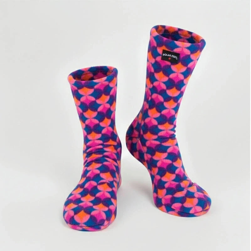 Polar Feet Fleece Socks - Art Deco