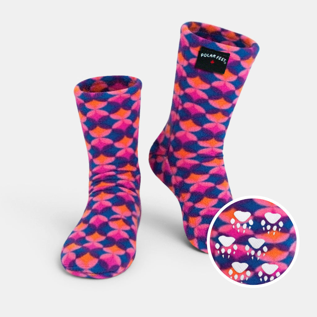 Polar Feet Fleece Socks - Art Deco