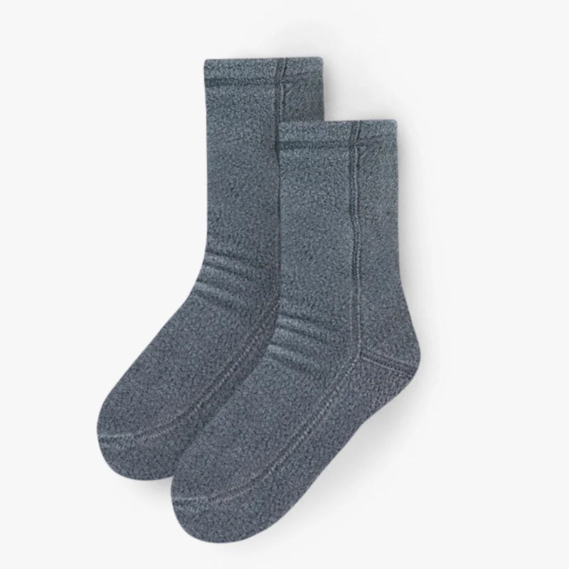 Polar Feet Fleece Socks - Soft Grey