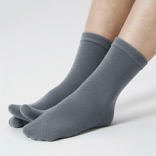 Polar Feet Fleece Tabi Socks - Soft Grey