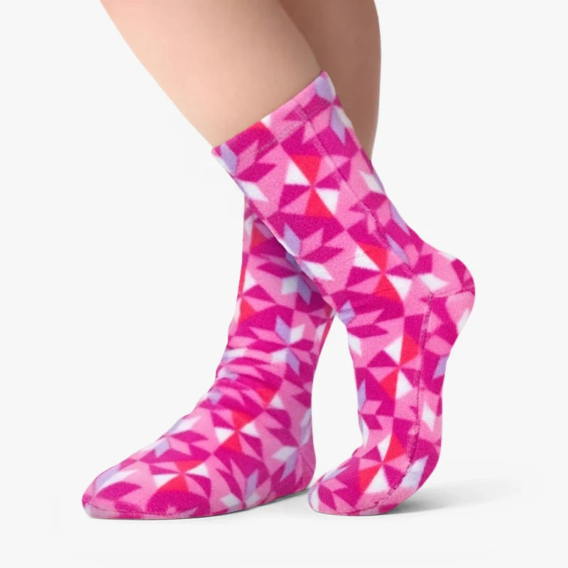 Polar Feet Fleece Socks - Kaleidoscope