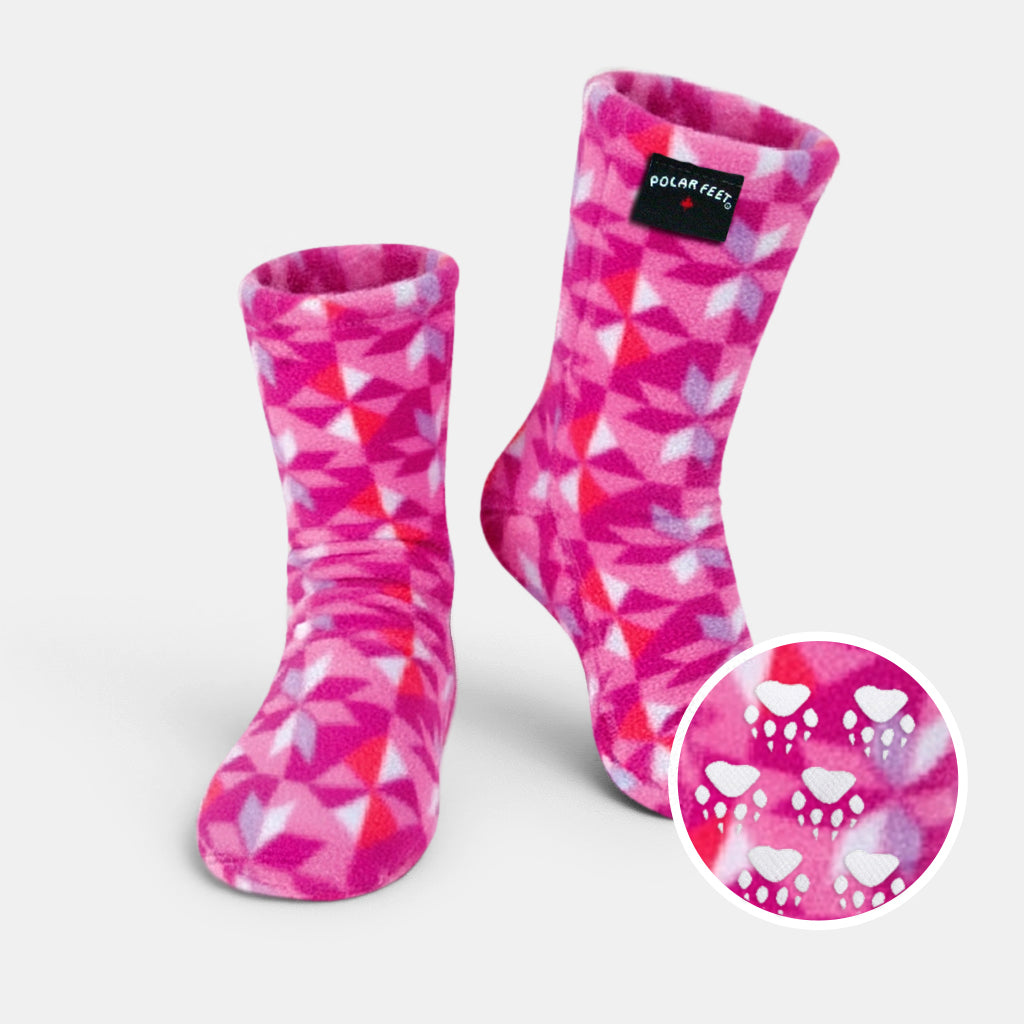 Polar Feet Fleece Socks - Kaleidoscope