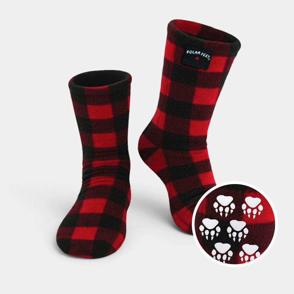 Polar Feet Fleece Socks - Lumberjack