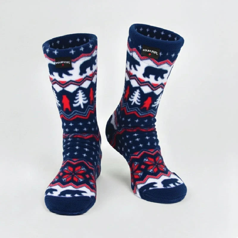 Polar Feet Fleece Socks - Polar Bear