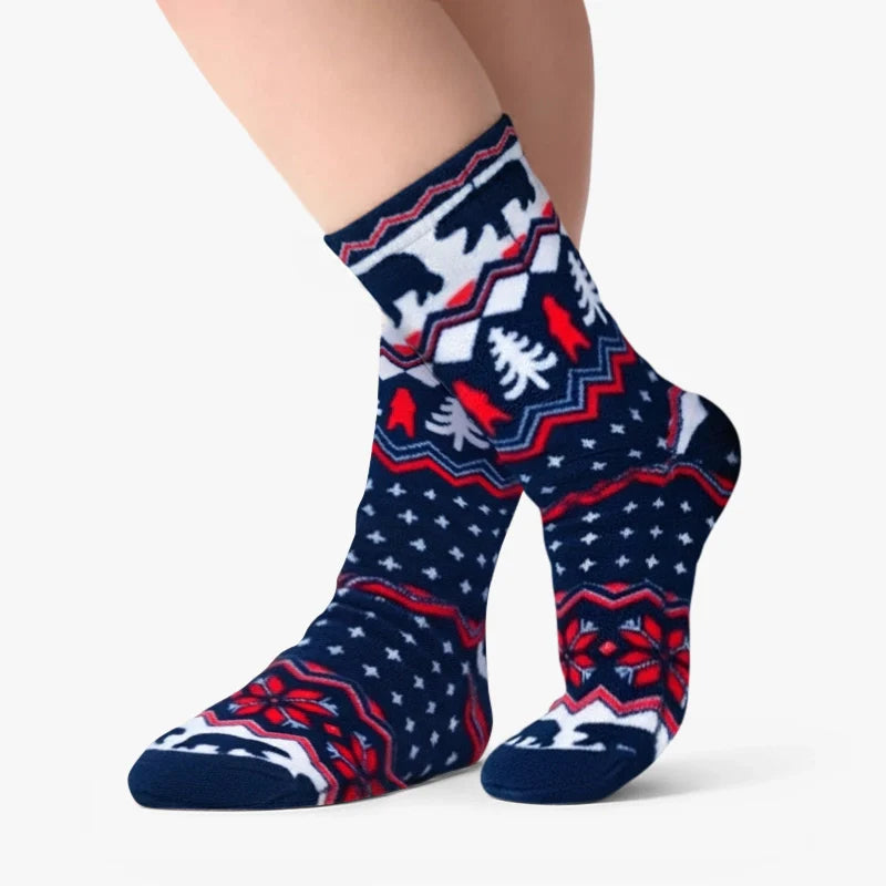 Polar Feet Fleece Socks - Polar Bear