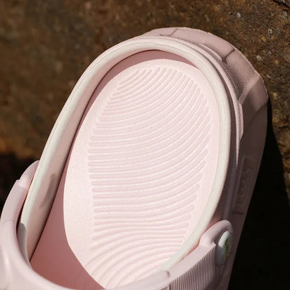 Plush Sheep Platform Clogs
