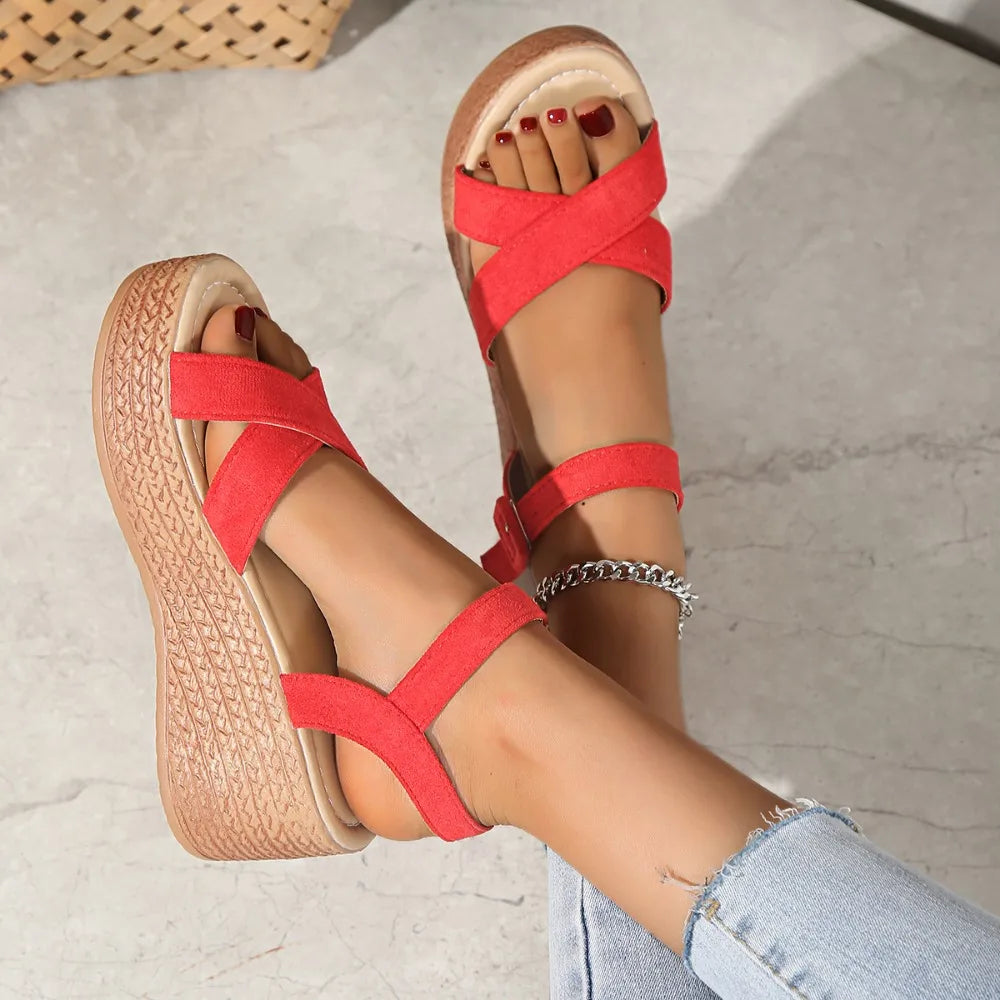 Color Pop Wedge Sandals