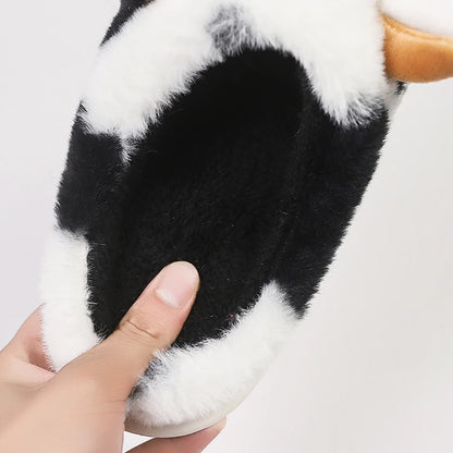 Cow Cuddles Plush Slippers