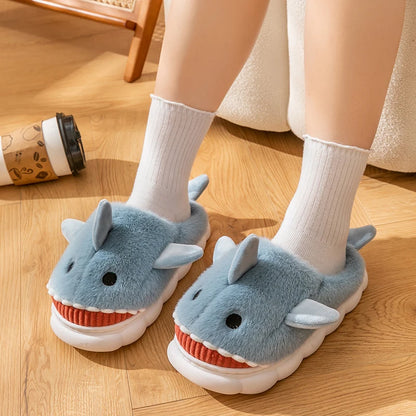 Shark Plush Indoor Slippers