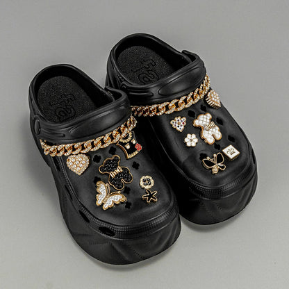 Chunky Chain Platform Sandals