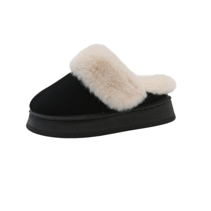 Cozy Plush Platform Slippers