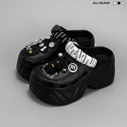 Bear Strap Platform Clogs Kick Boosters