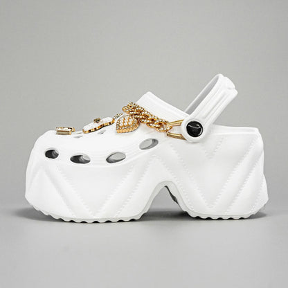 Chunky Chain Platform Sandals