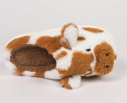 Cow Cuddles Plush Slippers