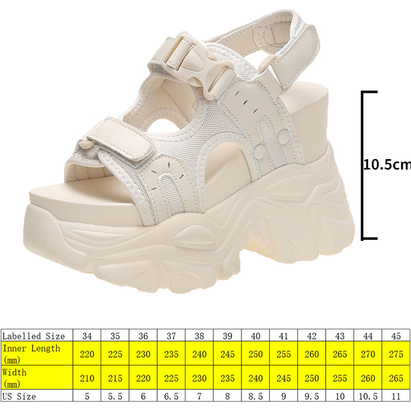 Super High Hidden Wedge Platform Sandals