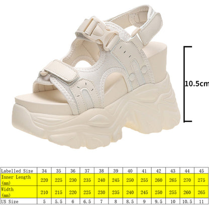 Super High Hidden Wedge Platform Sandals