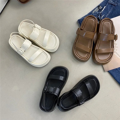 Minimal Luxe Buckle Sandals