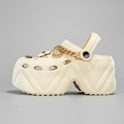 Chunky Chain Platform Sandals
