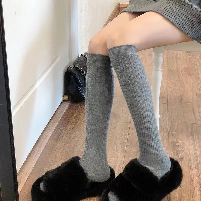 Cozy Ribbed Knit Socks