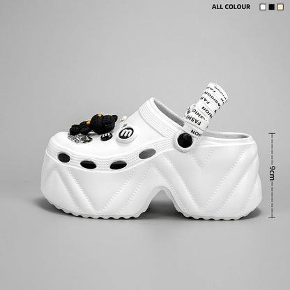 Bear Strap Platform Clogs Kick Boosters