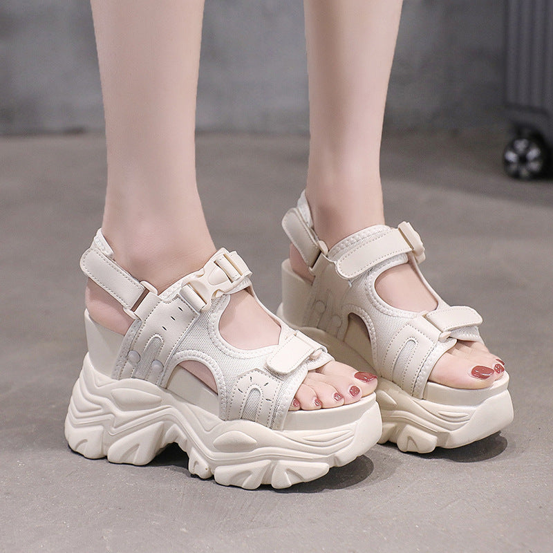Super High Hidden Wedge Platform Sandals