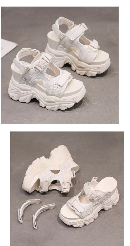Super High Hidden Wedge Platform Sandals