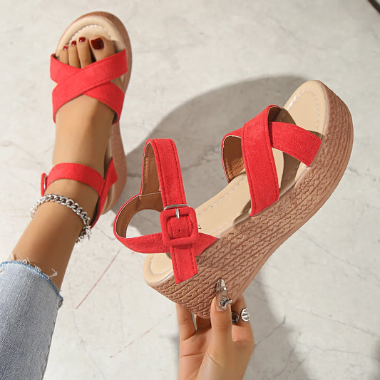 Color Pop Wedge Sandals