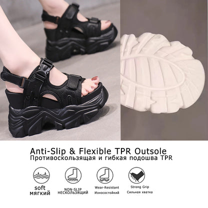 Super High Hidden Wedge Platform Sandals
