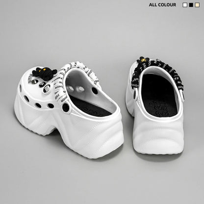 Bear Strap Platform Clogs Kick Boosters