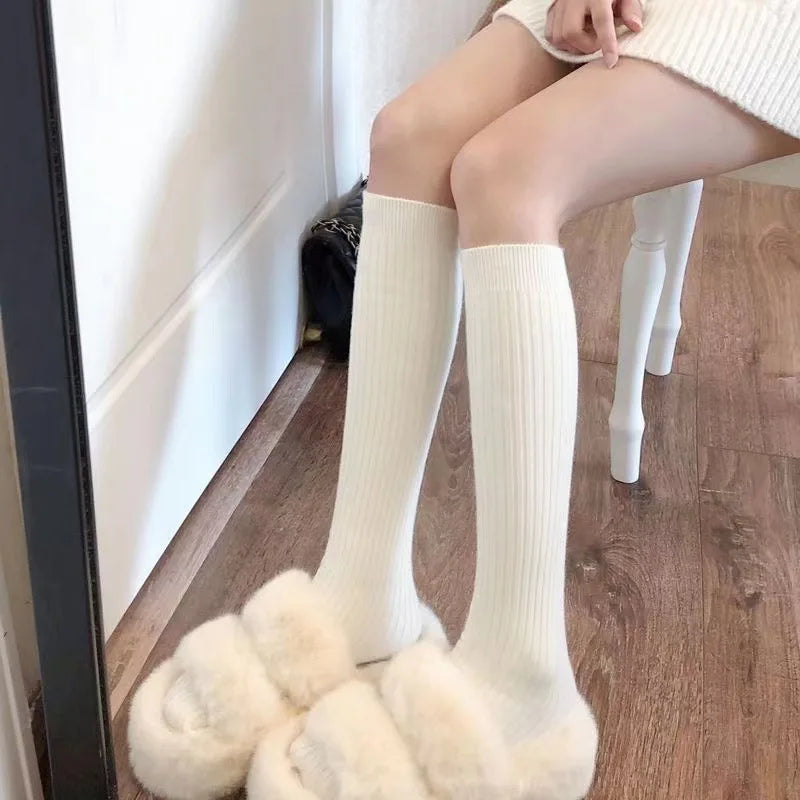 Cozy Ribbed Knit Socks