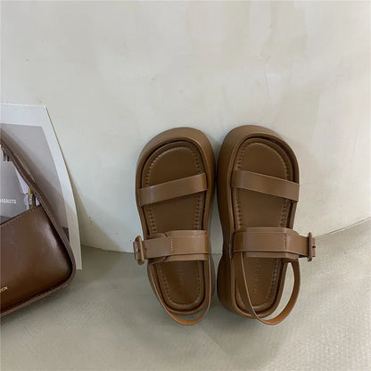 Minimal Luxe Buckle Sandals