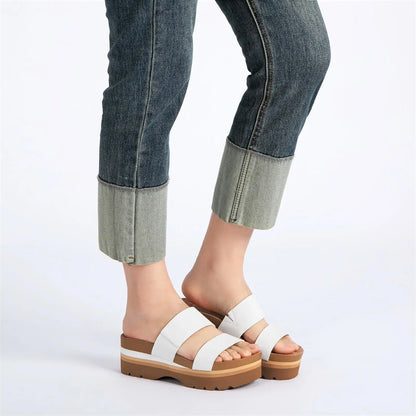 Vintage Platform Slide Sandals